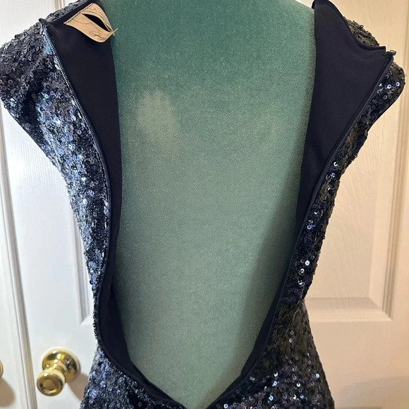 Vintage Y2K Forever 21 Blue Sequin Dress - Picture 7 of 12